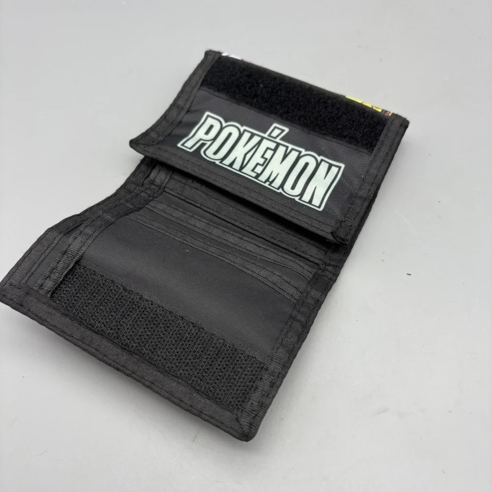 Pokemon‎ Wallet Pikachu Charizard Gengar Mewtwo Trifold Hook Loop Closure
